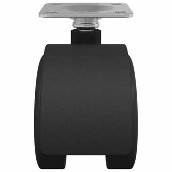 Zwenkwiel 12 pcs Zwart 39,5 x 39,5 x 37,8 mm Ijzer en PP 5
