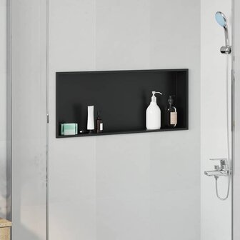 DouchenisZwart 75 x 30 x 9,5 cm Roestvrij staal 1