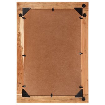 Spiegel 70x50 cm massief acaciahout en glas 5