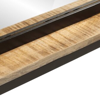 Spiegel met schap 80x8x55 cm glas en massief mangohout 5