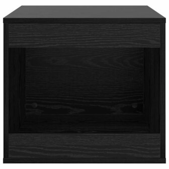Kattenbakkast Zwart Eiken 47 x 59 x 42 cm Bewerkt hout 2