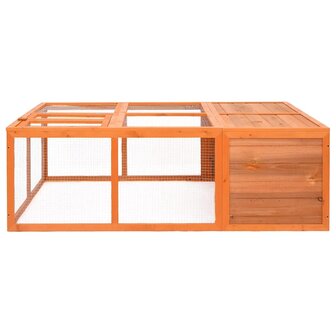 Dierenhok voor buiten 150x100x50 cm massief vurenhout 2