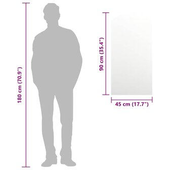 Spiegel 90x45 cm glas 7