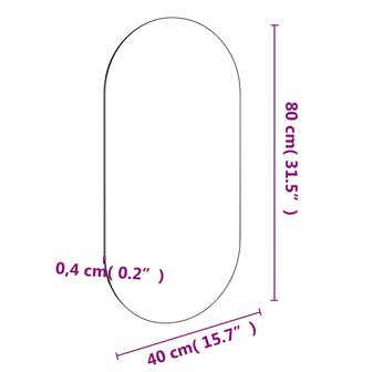 Spiegel 80x40 cm glas 6
