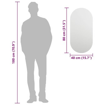 Spiegel 80x40 cm glas 7