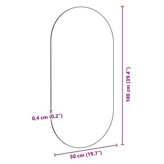 Spiegel 100x50 cm glas 6