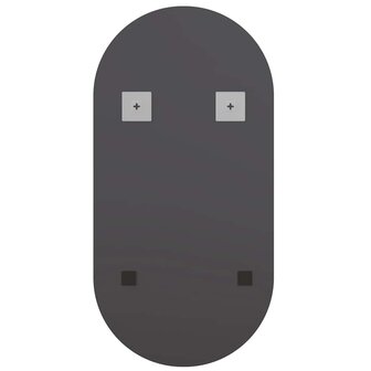 Spiegel met LED-verlichting ovaal 80x40 cm glas 6