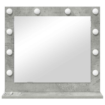 Make-up spiegel Rechthoekig Beton Grijs 60 x 55 x 18 cm 4