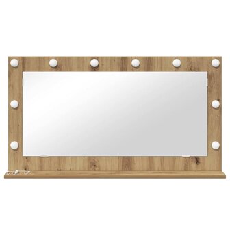 Make-up spiegel Rechthoekig Artisan Eiken 100 x 55 x 18 cm 4