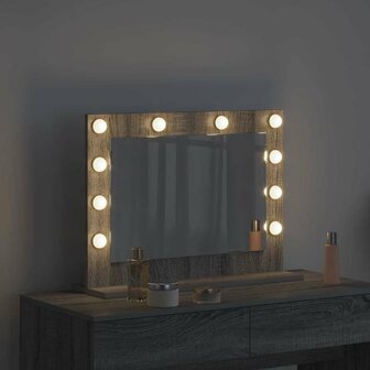 Make-up spiegel Rechthoekig Grijs Sonoma 60 x 45 x 18 cm 3