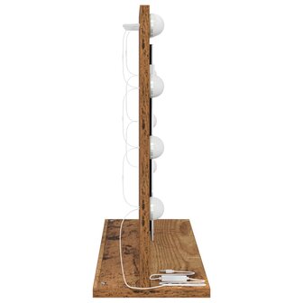 Make-up spiegel Rechthoekig met spiegel Oudhout 60 x 45 x 18 cm 5