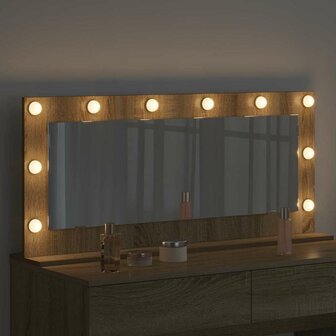 Make-up spiegel Rechthoekig Sonoma Eiken 100 x 45 x 18 cm 3