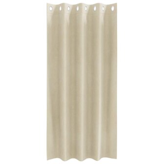 Verduisterende gordijnen 2 pcs Cr&egrave;me 140 x 175 cm Fluweel 4