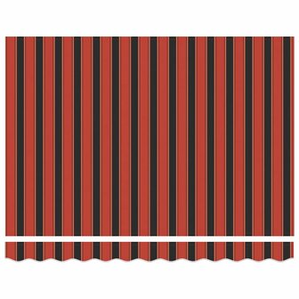 Luifel automatisch uitschuifbaar 3x2,5 m oranje en bruin 3