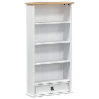 CD kast Wit 52 x 17.5 x 103 cm Massief grenenhout 2