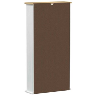CD kast Wit 52 x 17.5 x 103 cm Massief grenenhout 6