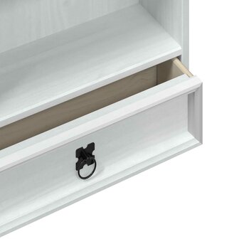 CD kast Wit 52 x 17.5 x 103 cm Massief grenenhout 7