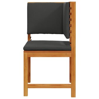 Tuinstoel met kussen Bruin 50 x 50 x 91cm Massief acaciahout 4