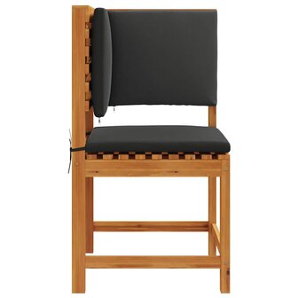 Tuinstoel met kussen Bruin 50 x 50 x 91cm Massief acaciahout 5