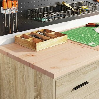 Garagekast 40x51x85 cm massief grenenhout sonoma eikenkleurig 3