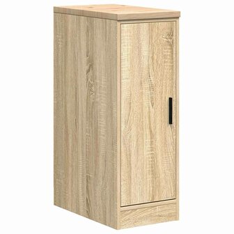 Garagekast 30x51x85 cm massief grenenhout sonoma eikenkleurig 2