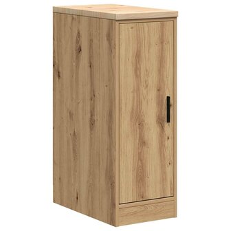 Garagekast 30x51x85 cm massief grenenhout artisan eikenkleurig 2