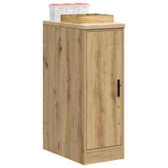 Garagekast 30x51x85 cm massief grenenhout artisan eikenkleurig 4