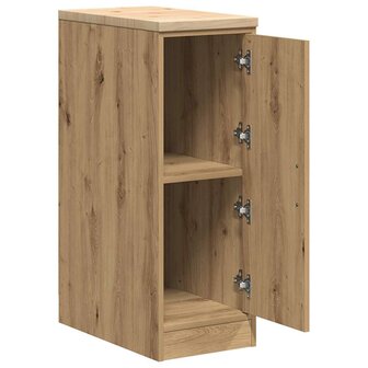 Garagekast 30x51x85 cm massief grenenhout artisan eikenkleurig 5