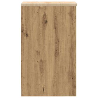 Garagekast 30x51x85 cm massief grenenhout artisan eikenkleurig 7