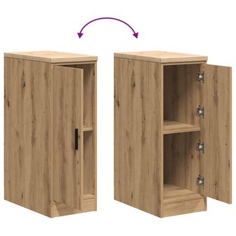 Garagekast 30x51x85 cm massief grenenhout artisan eikenkleurig 9