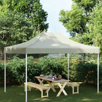 Partytentdak 270 g/m&sup2; 4,5x3 m cr&egrave;mekleurig 1
