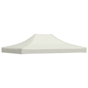 Partytentdak 270 g/m&sup2; 4,5x3 m cr&egrave;mekleurig 2
