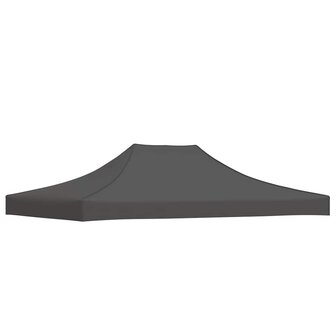 Partytentdak 270 g/m&sup2; 4,5x3 m antracietkleurig 2