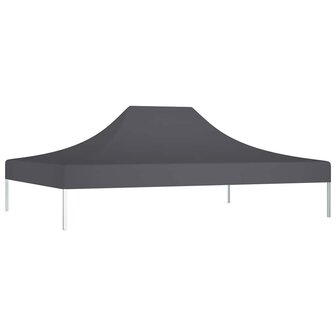 Partytentdak 270 g/m&sup2; 4,5x3 m antracietkleurig 3