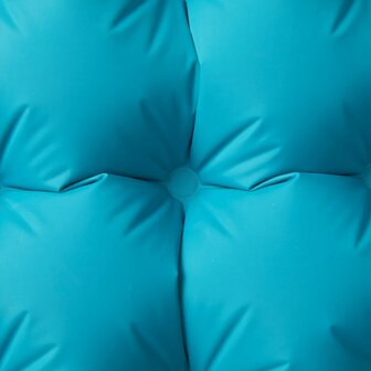 Kampeermatras met kussen zelfopblazend 1-persoons blauw 3