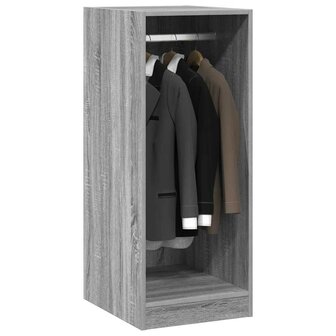 Kledingkast 48x41x102 cm bewerkt hout grijs sonoma eikenkleurig 4