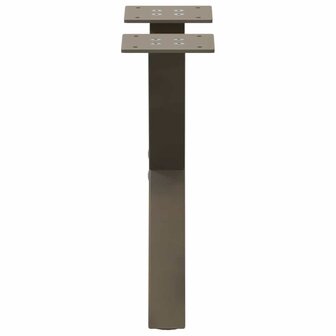 Salontafelpoten 2 st X-vormig 30x(30-31) cm staal naturel 5