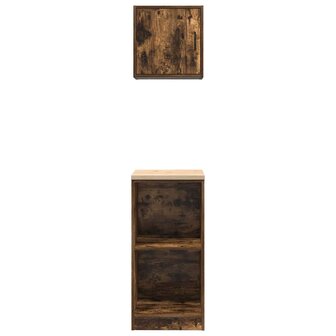 Garagekasten 2 st Spaanplaat gerookt eiken 8