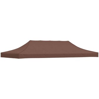 Partytentdak 270 g/m&sup2; 6x3 m bruin 1