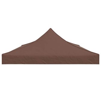 Partytentdak 270 g/m&sup2; 6x3 m bruin 4