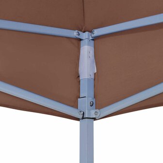 Partytentdak 270 g/m&sup2; 6x3 m bruin 5