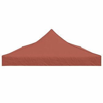 Partytentdak 270 g/m&sup2; 6x3 m terracotta 4