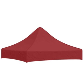 Partytentdak 270 g/m&sup2; 2x2 m bordeauxrood  2