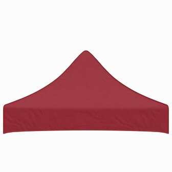 Partytentdak 270 g/m&sup2; 2x2 m bordeauxrood  4