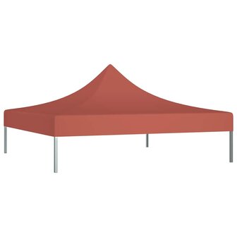 Partytentdak 270 g/m&sup2; 2x2 m terracotta  3