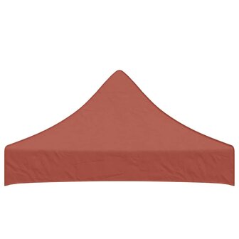 Partytentdak 270 g/m&sup2; 2x2 m terracotta  4