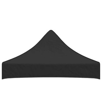 Partytentdak 270 g/m&sup2; 2x2 m zwart  4