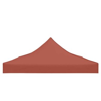 Partytentdak 270 g/m&sup2; 4,5x3 m terracottakleurig 5