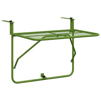Balkontafel 60x40 cm staal groen 2