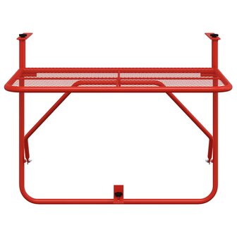 Balkontafel 60x40 cm staal rood 4